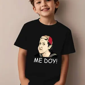 El Chavo Graphic T-Shirt for Young Girls Boys Black Summer Shirt with Vibrant Cartoon Pattern, Fun  Machine Washable