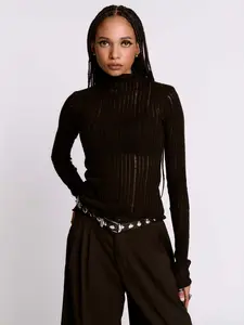 Distressed Striped Sweater