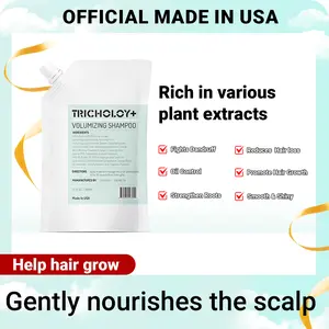 Buy 1 get 1 FREE! Tricholoy+ Anti-Hair Fall & Less Shedding  & Volumizing Shampoo 300ML - Biotin, Arginine & Oleanolic Acid, Strengthens Roots, Promotes Fuller Hair, Made in USA