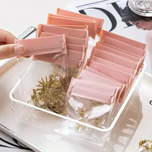 30Pcs Thickened Anti-Tarnish EVA Self-Sealing Bags - Waterproof Pink Jewelry Storage Pouches with Box, Durable Soft Material for Earrings, Necklaces, Indoor Recreation Organization