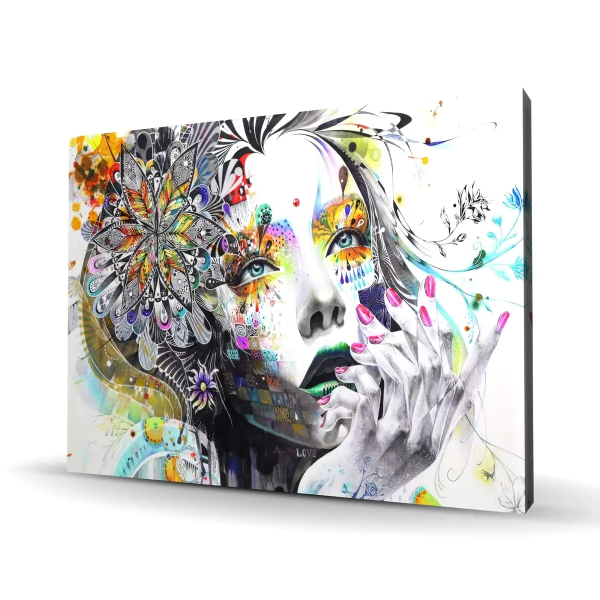 212 MAIN Beige Artistic Gaze-Theme Contemplation Modern Wall Art Photo Print (36x48 in.) - Modern Art Design, Indoor Decoration, Pinterest Style, Home Decor Gift, Room Aesthetic Home Good