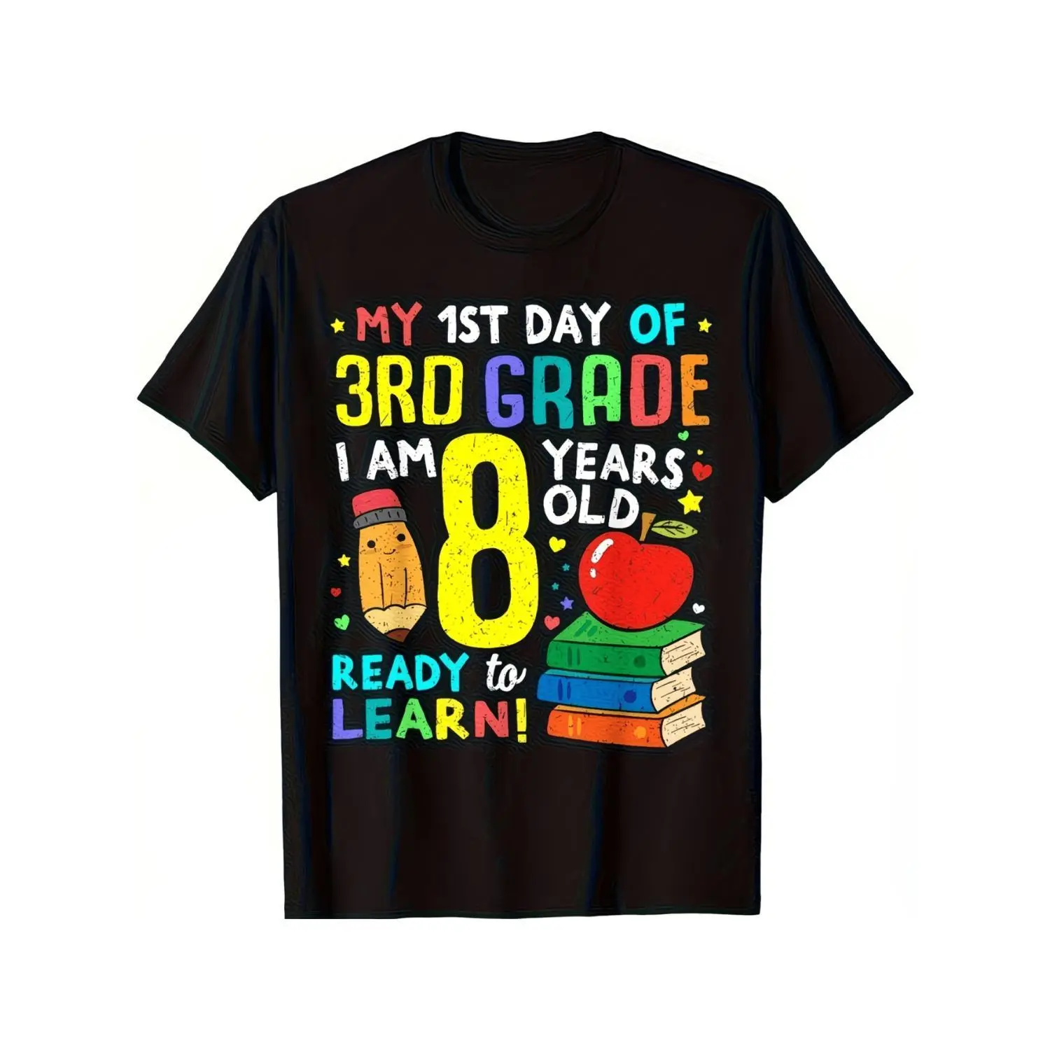 3rd Grade Back to School Kids Cotton T Shirt Boys Girls First Day of School Tee Casual Comfortable Summer Sports Play All Season Youth Top
