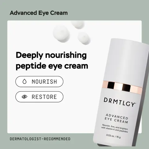 DRMTLGY Advanced Eye Cream 0.53oz with Peptides and Ceramides