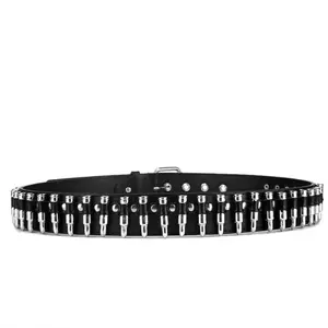 Gothic Bullet Style Belt - Lightweight Construction, Elegant Design, Ideal for Everyday Wear