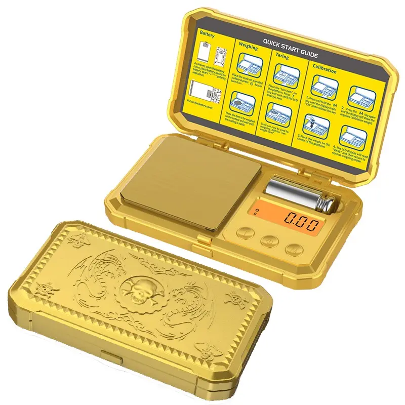 Mini Digital Scale 0.01g-200g, High Precision Portable Scale with Backlit LCD, Design, Dual Units for Jewelry Coins Herbs Powders Medicines, Hand Tools, Weighing Scale Grams Scale