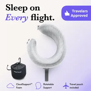 Cushion Lab | Cloud Cradle Travel Pillow — Wrap-Around CloudSupport Comfort — Plane, Car & Beyond