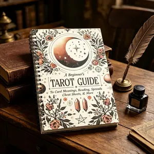 Beginner's Tarot Guide Spiral Notebook, Essential Tool for New Tarot Learners, Perfect for Recording Insights & Practices