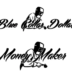 2 pack Bluecollar dollar decal