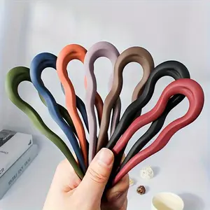 1pc U Shaped Hair Pins Matte Hair Styling Clips French Bun Hair Sticks Hairdressing Tools For Women Girls