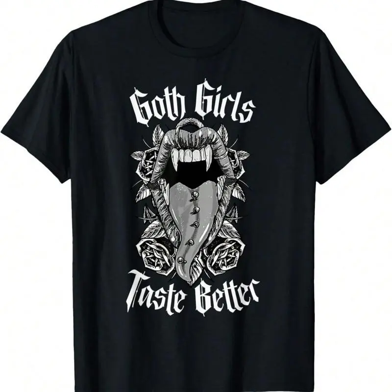 Gothic Alt Aesthetic Sports Top - Goth-Inspired T-Shirt for Girls, Tops