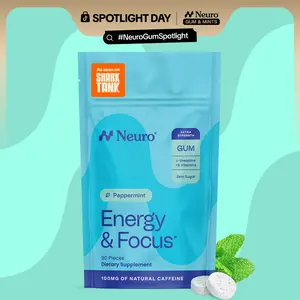 Neuro Extra Strength Energy Caffeine Gum/Mints for Energy & Focus (90 Pieces) - Sugar-Free with L-theanine, Caffeine, Vitamin B12 & Vitamin B6 - Peppermint Flavor