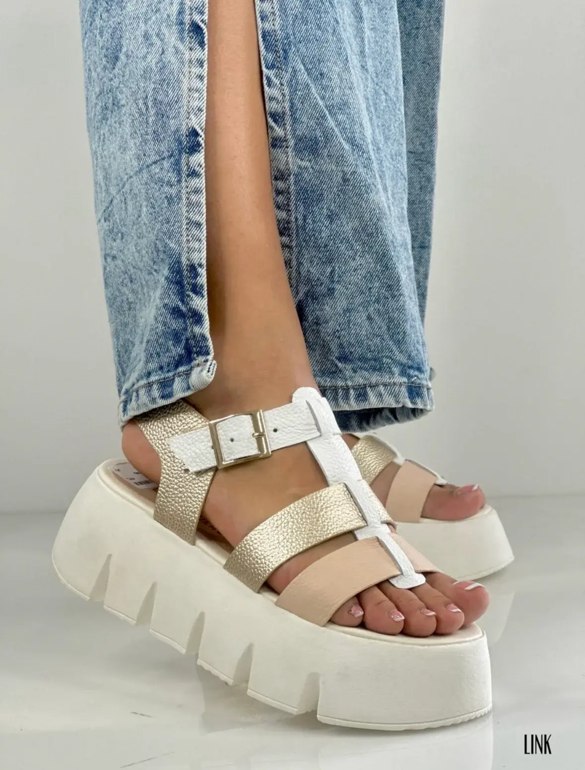 Women's Link Talco Water-Resistant Sandals - Colombian Footwear, 4 cm Heel Height, Lightweight, Comfortable, High-Quality Shoes