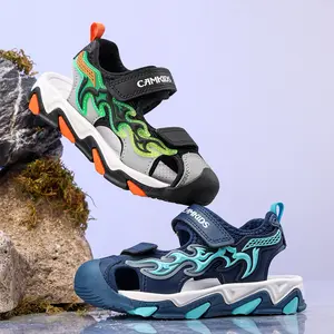 Boys’ Closed-Toe Sandals for Summer — Non-Slip Soft Sole Outdoor Functional Shoes, Toe Protection Beach Shoes