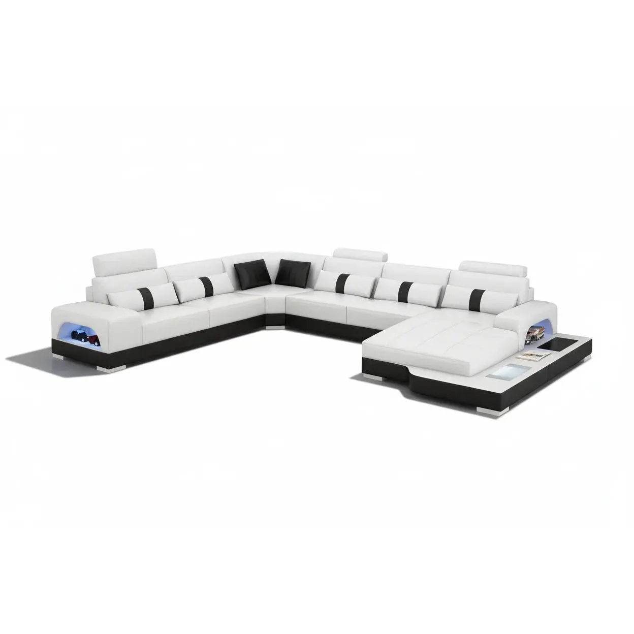 Marque Leather Sectional