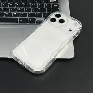 Transparent Phone Case, Special-Shaped Phone Case, Wavy Phone Case, Suitable For Apple Phones, Can Be Used For Apple 17 Pro Max/ Air 11/12/13/14/15/16/Pro/Plus/Pro Max/16e Phone Cases