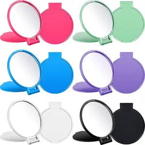 12 PCS Mini Compact Mirror Set, Ultra-Thin Lightweight Pocket Mirrors for Purse, Small Handheld Makeup Mirrors for Travel, Gym, Office & Touch-Ups, Bulk Gifts for Women