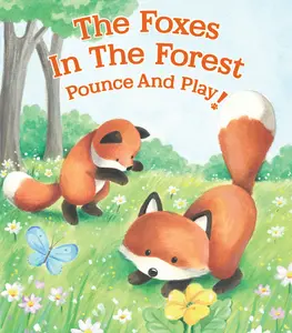 "The Foxes in the Forest Pounce and Play Durable Board Book - Cartoon Animal Patterns, Engaging Stories, Singing-Infused Content for Parent-Child Bonding"
