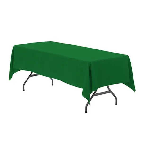 60 x 102 Inch Rectangular Polyester Tablecloth Emerald Green