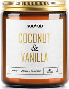 Warm Coconut & Vanilla Glow Candle – 9oz