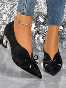 Elegant Women's High Heels, Comfortable Business Shoes, Dress Formal Shoes, Pointed Toe, Artificial Leather, Medium Width, Perfect for Parties & Weddings