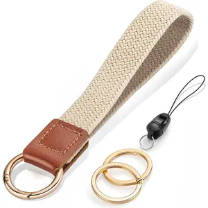 Wrist Lanyard, Stretchy Wristlet  Lanyards, Cute Key Lanyard for Women Men, Short Key Chain Lanyard for   Card Wallet Phone