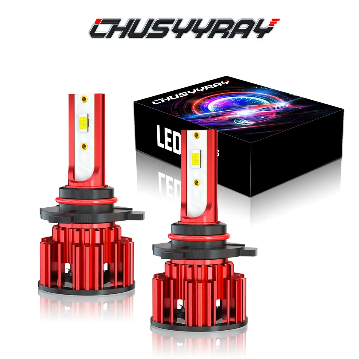 For Toyota RAV4 2016 2017 2018 Cars Accessories 9012 HIR2 LED Headlight Bulbs 6000K Hi-Lo Beam