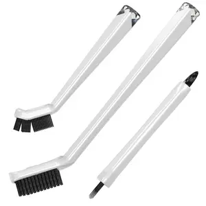 Multifunctional Grout Cleaning Brush Set - Stiff Bristles, Durable Premium Build, Ideal for Tile Cleaning and Tight Corner Spaces