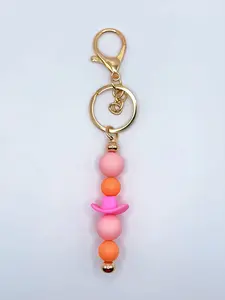 Western Charm Silicone Keychain – Colorful Cowboy Inspired