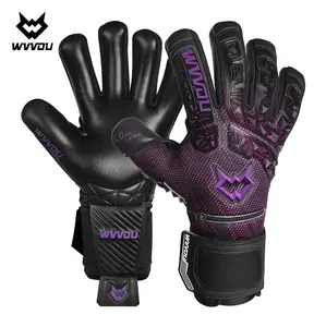 WVVOU Guardian 2.0 Adult and Youth Goalkeeper Gloves, 5 Removable Finger Protectors, High Performance, 4mm Adhesive Latex Palm, Breathable Football Gloves