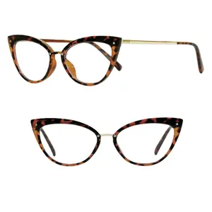 Cat-eye Tortoiseshell Blue Light Blocking Glasses GOOD QUALITY#Female#OOTD#Fashion#No-makeup essential#Work#Study