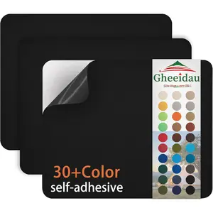 Canvas Repair Patch 9×11 Inch 3Pcs Waterproof Self-Adhesive Fabric Repair Patch for Tents,Boat Cover,Pop Up Canopy,Patio,Bags,Car Seats,Sofas,Furniture Cover(Black)