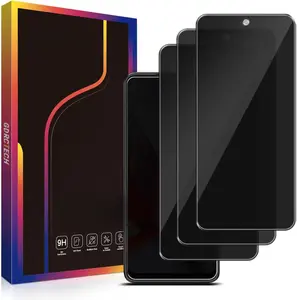 3-Pack Privacy Screen Protector for Motorola Moto G 5G 2025 Tempered Glass, Bubble Free, Easy to Install, 9H Hardness Protection Protective