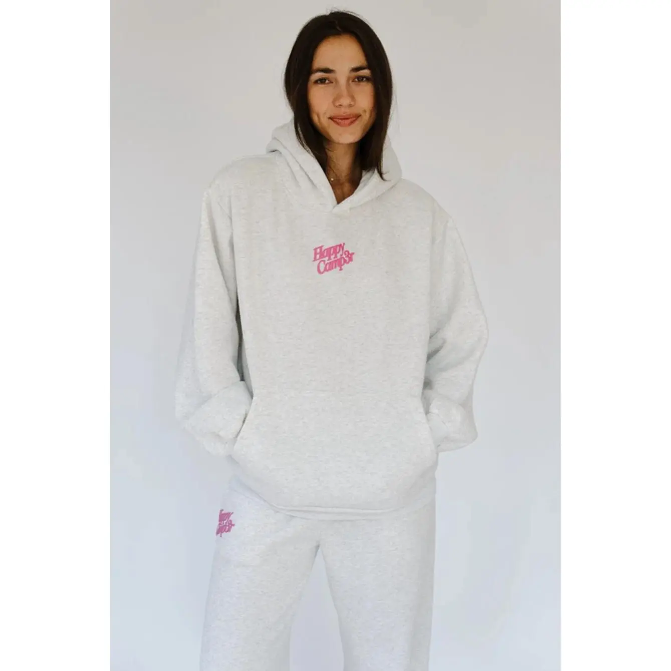Puff Series Hoodie in Oatmeal Heather Grey - Cozy and Comfortable