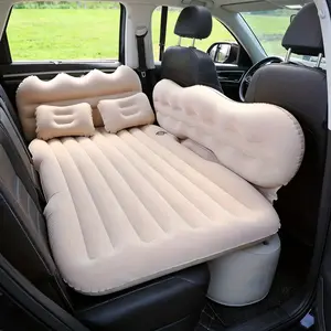 Multifunctional portable inflatable backseat air mattress for cars, with air pump, adjustable inflatable mattress, includes a storage bag. Suitable for sedans, SUVs, home use, outdoor camping, and car travel