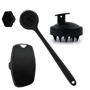 Shower Brush Set with Long Handle Back Scrubber, Deep Cleaning Body Brush, Ideal Exfoliating Tool, Fresh Shower Experience, Shower Bath Tool, Body Care Tool