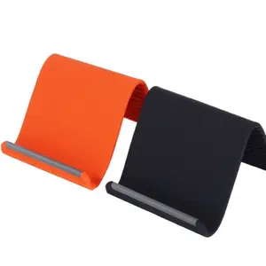 Flexible Silicone Aluminum Phone Stand - Bendable & Rollable Ergonomic Desktop Mount for Phones, Tablets, Laptops, Cell Phone Holder Cellphone Stand