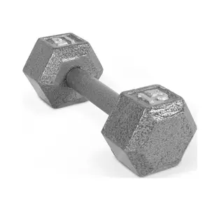 Barbell 15lb Cast Iron Hex Dumbbell, Single