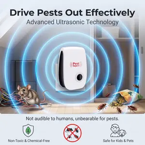 4/6pcs-Ultrasonic Pest Repeller Plug In – Chemical-Free Home Pest Control for Mice, Roaches & Insects, Silent Indoor Repellent for Kitchen & Bedroom