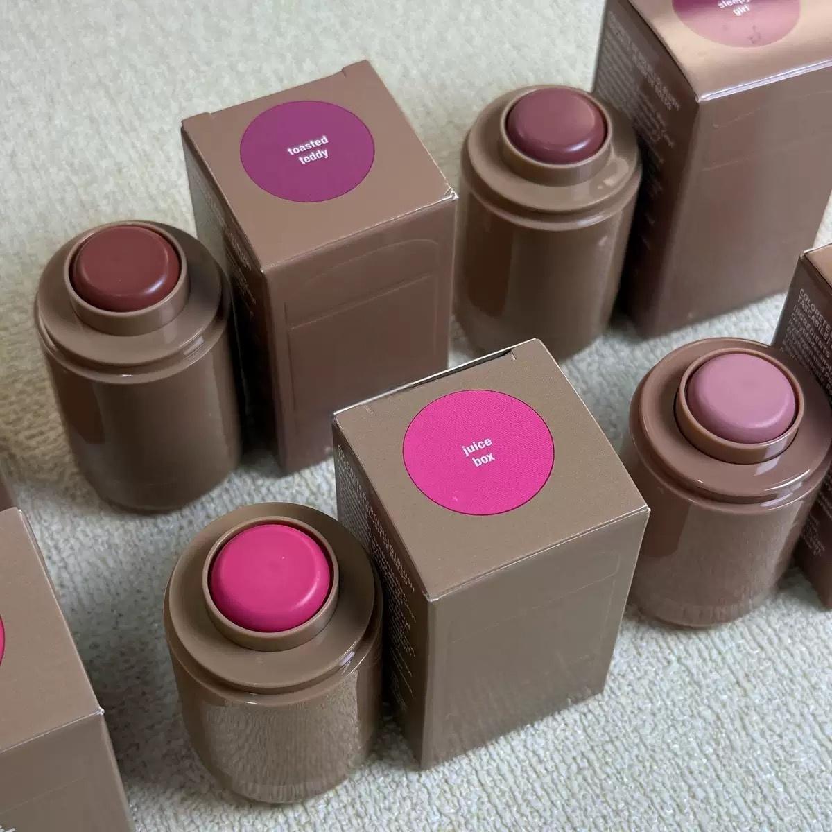 Cream Blush Stick 3-in-1 for Cheeks Lips Eyes, Long-Lasting & Blendable, Buildable Natural Look, Vegan Portable Makeup Stick(1pcs)