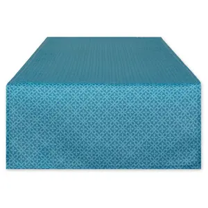 Design Imports 72" Storm Blue Lattice Outdoor Tble Runner