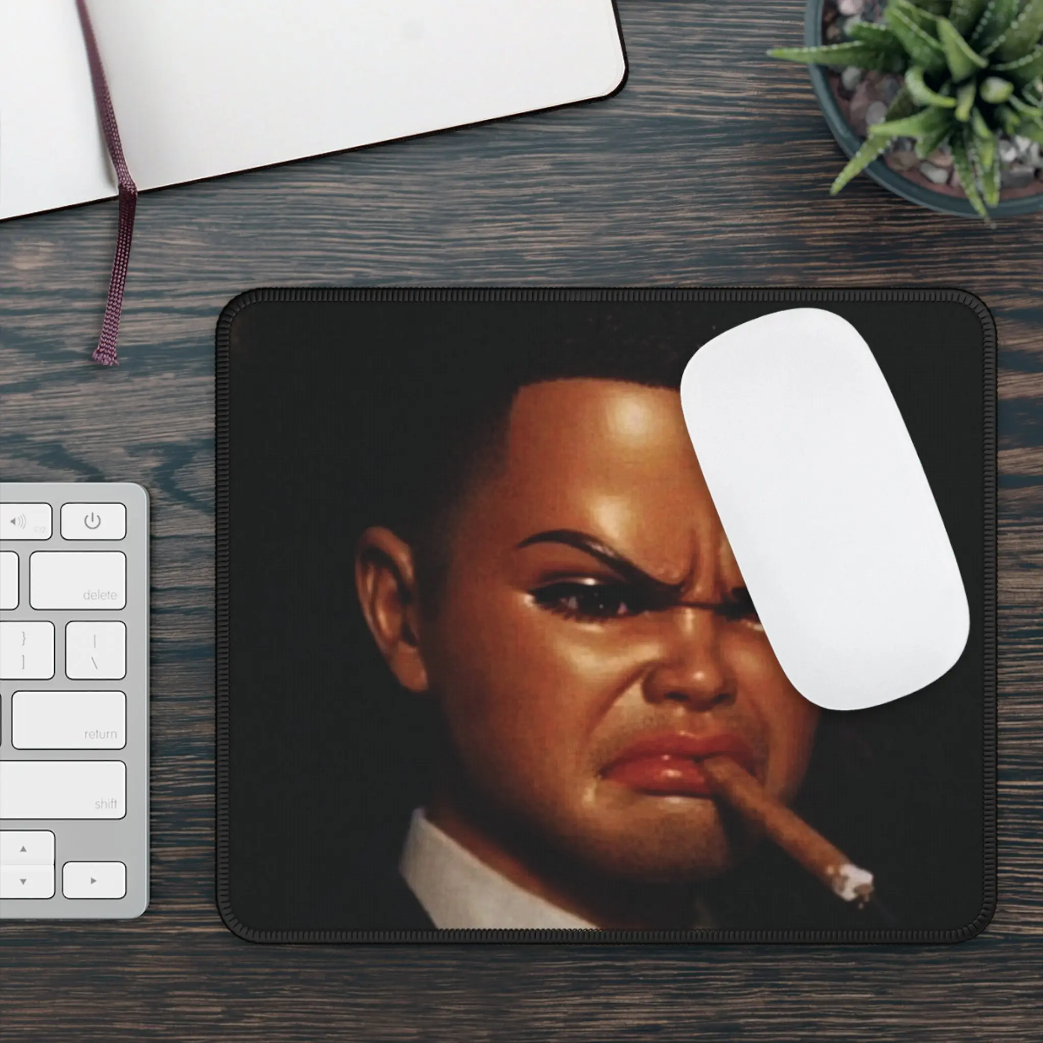 Ken — Funny Doll Face Mouse Pad