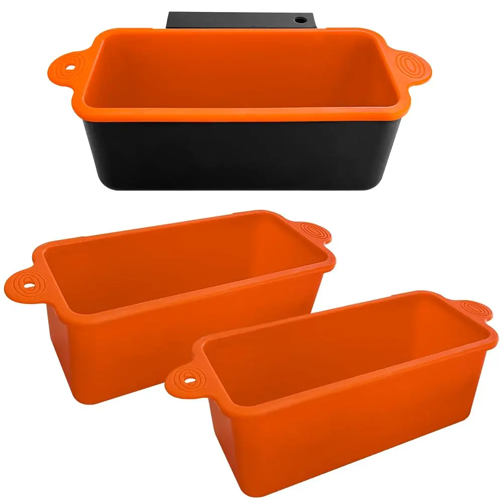 2 Counts Silicone Grease Cup Liner Set, Reusable Grill Grease Catcher Tray, Durable Drip Pan Inserts, Griddle Accessories, Kitchen Barbecue Accessories, Grilling Accessories