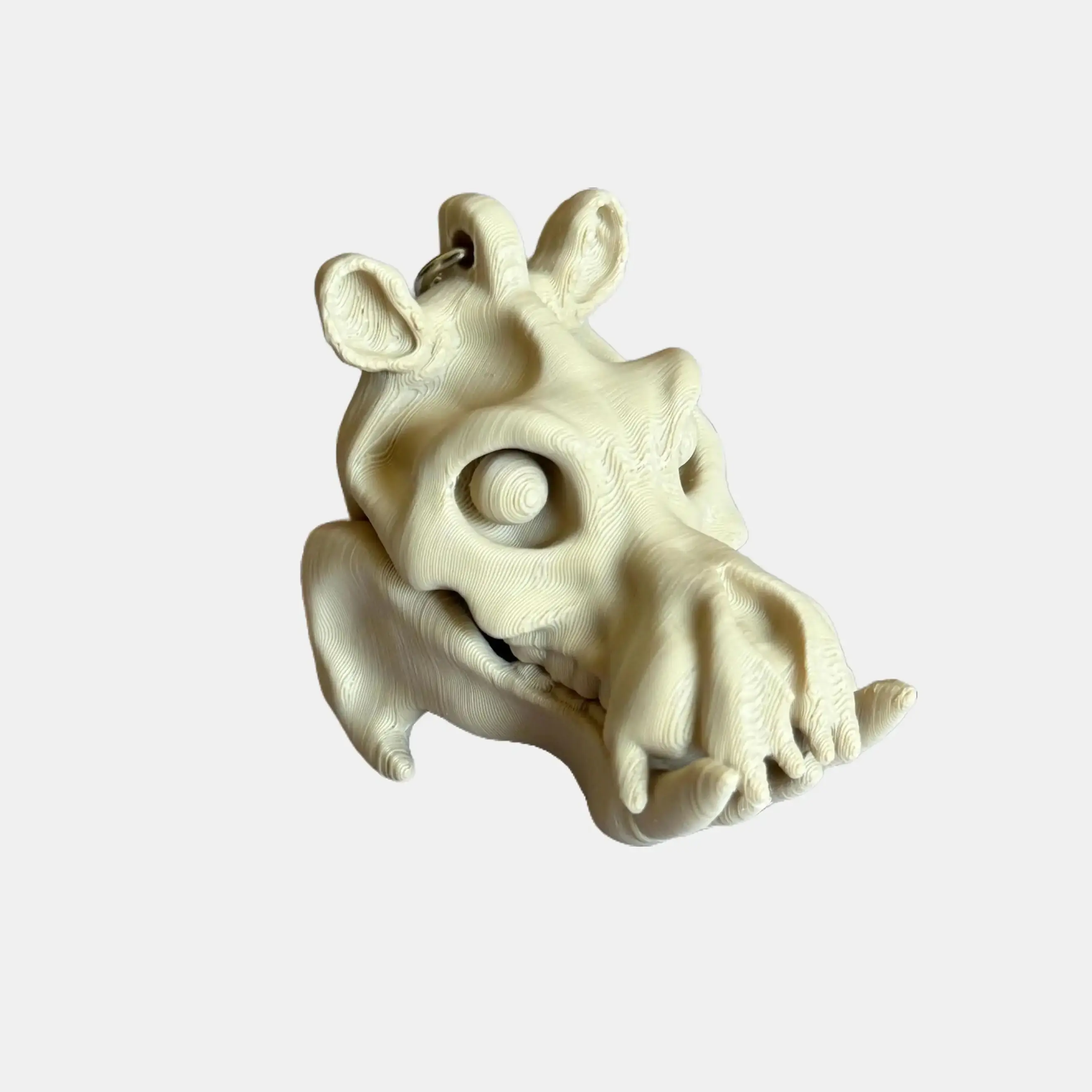 Hippo Skull Keychain - Fashion Accessory for Daily Use
