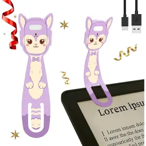 Rechargeable  Book Light, Cute Bookmark Reading Light for , Dimmable Portable LED Book Light for Reading in Bed, Eye-Caring Bedtime Reading Lamp for  & Travel,