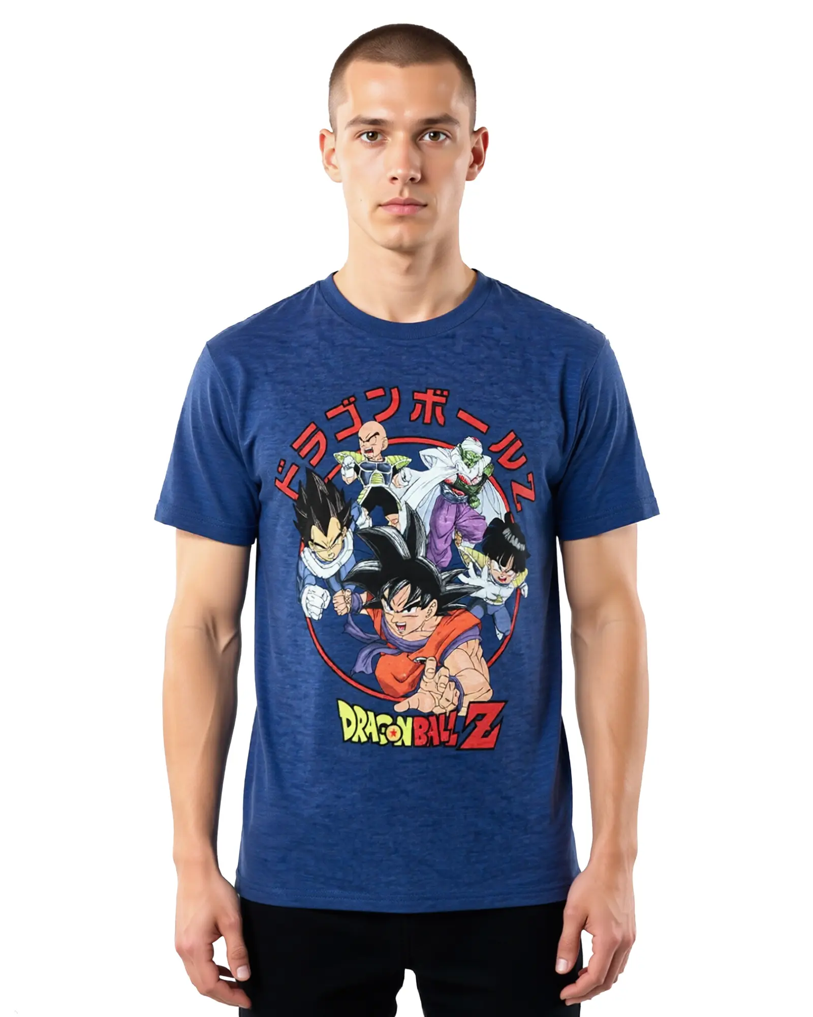 Dragon Ball Z Shirt Men's Goku Vegeta Krillin Piccolo Character Group Tee