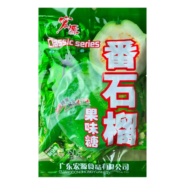 ONE PACK HONGYUAN Candy- Guava Lychee Pineapple Strawberry Grape Orange Peach Flavor Snack 350g 1 pack Bonbon Natural
