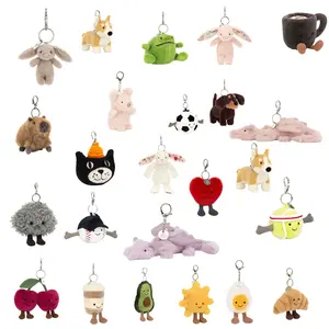 2026 Jellycat Mini Plush Keychain – Soft Cute Bag Charm for Women, Aesthetic Purse Decor, Trending TikTok Gift