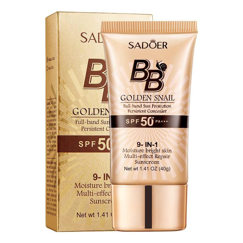 Waterproof snail BB cream, moisturizing matte finish, refreshing non-greasy daily makeup, beginner friendly face foundation cream, holiday beauty gift