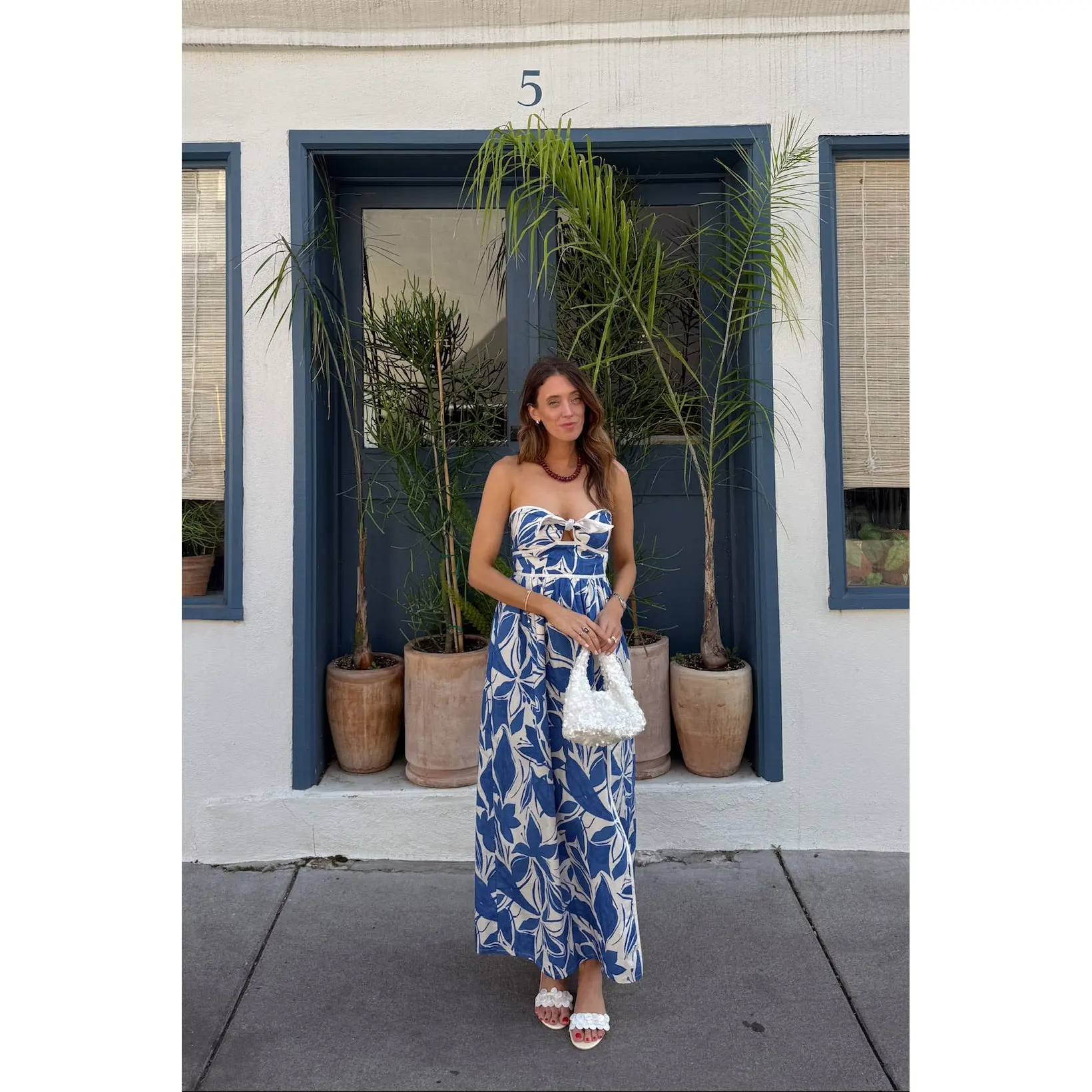 anthropologie blue motif dress Vintage Anthropologie Red & Blue Print "High Seas Dress" by We Love Ve   The Mustard Dandelion