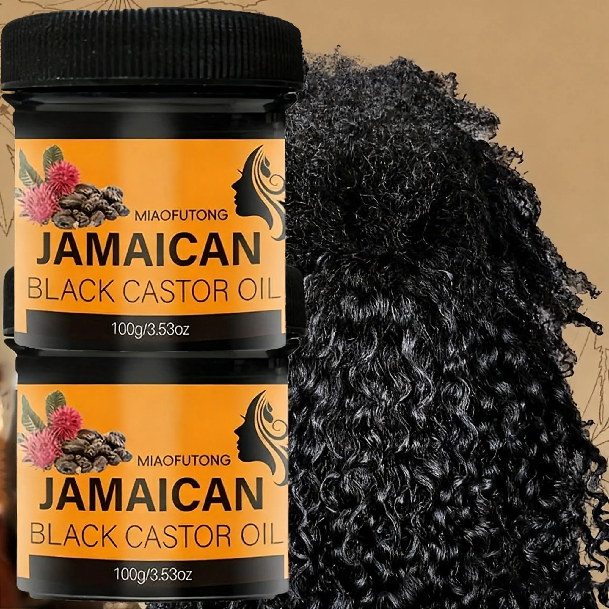 Jamaican Castor Hair Lotion, Nourishes Dry Scalp & Damaged Hair, Natural Moisturizer, Promotes Healthy Growth, Make Hair Stronger, Scalp Hair Strengthener, Suitable for All Hair Types, Hydrating Moisturizing Hair, Hydrates Dry Hair